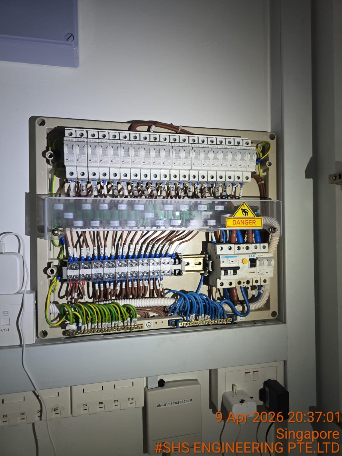 Licensed electrician service in Singapore, featuring a certified professional handling wiring, installations, and electrical repairs safely and efficiently for homes and offices