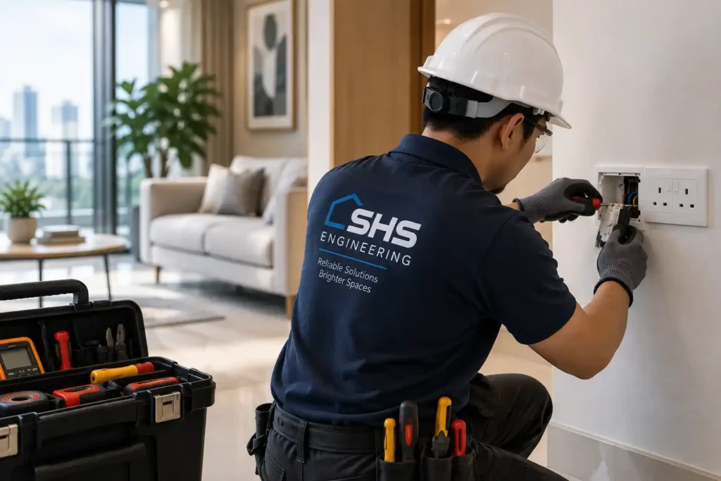 hdb box trip electrician in singapore